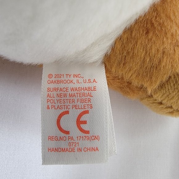 Ty Beanie Babies Squire BROWN SQUIRREL 2021 SMALL Plush Animal Toy - Picture 8 of 8